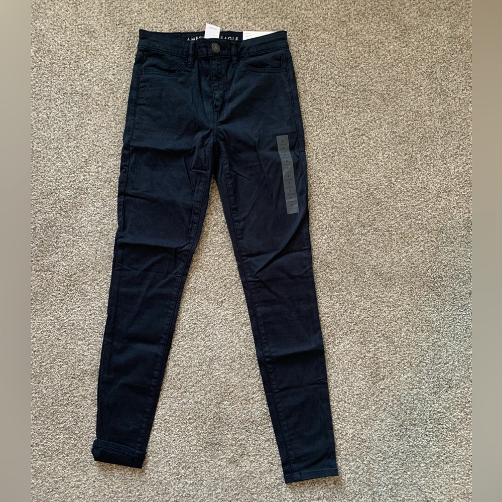 Navy blue skinny jeans